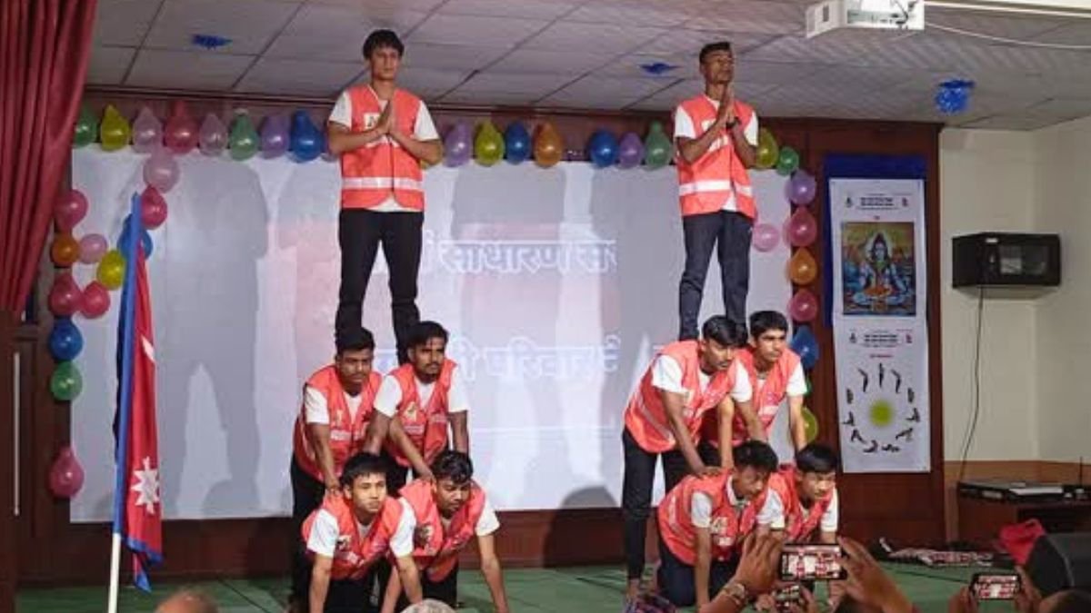 yoga session by yoga premi pariwar nepal team